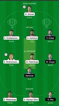 PCK vs ZTB Dream11 Prediction - ECL T10